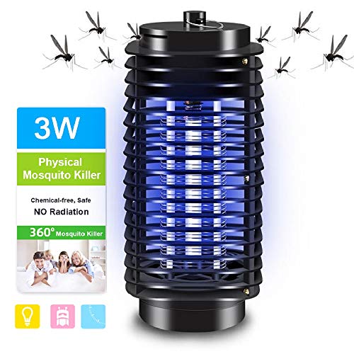 Product Cover Lixada Electric Bug Zapper with Hook,Portable UV Light Standing or Hanging Light for Home Office Indoor and Outdoor Use