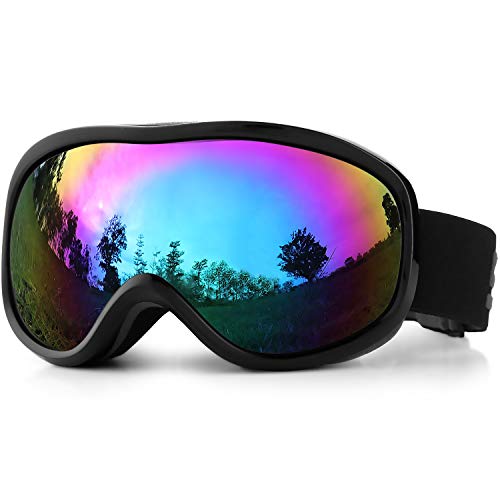 Product Cover SPOSUNE OTG Ski Goggles - Over Glasses Snow Snowboard Goggle with Anti Fog Dual Lens for Men Women Youth Kids Skiing Skating Snowmobile, Windproof UV400 Protection Winter Sports Protective Glasses