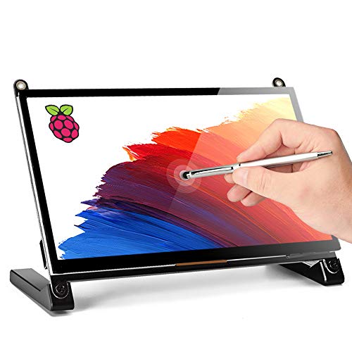 Product Cover Lebula Touchscreen Monitor for Raspberry, 7 Inch 1024X600 Small USB Monitor Portable Capacitive IPS Display with HDMI for Pi 4/3 /2/ Zero,Xbox/PS4,Ubuntu, Windows 7/8/10,Mac