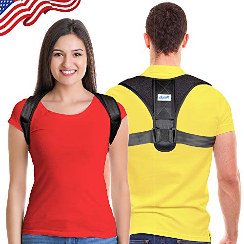 Product Cover Posture Corrector for Men and Women - Adjustable Upper Back Brace for Clavicle Support and Providing Pain Relief from Neck, Back and Shoulder(Universal)