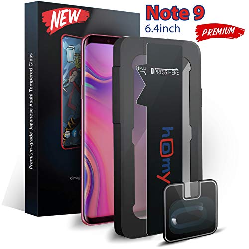 Product Cover HOMY PREMIUM for Samsung Galaxy Note 9 Privacy Tempered Glass Screen Protector with ONE-Touch Applicator and Camera Lens Protector