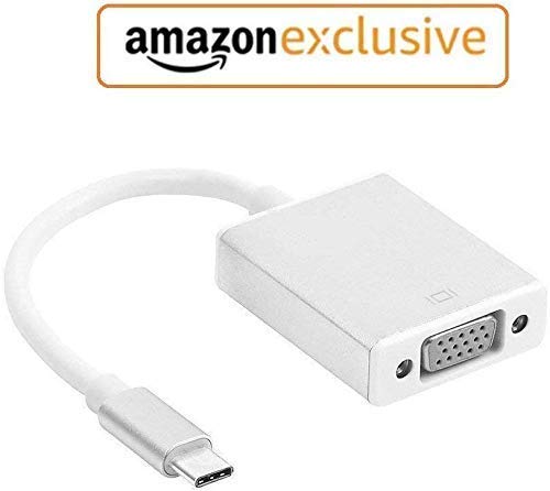 Product Cover JuqeboxTMUSB-C to VGA Adapter, USB Type C (Male) to VGA (Female) Support 1080P Converter for Apple MacBook Series Chromebook Pixel and More