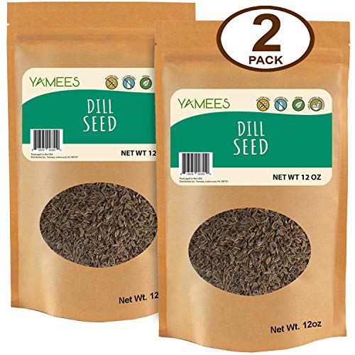 Product Cover Yamees Dill Seed - Dill Seeds - Dill Weed Seeds - Seeds Dill - Bulk Spices - 2 Pack of 12 Ounce Each