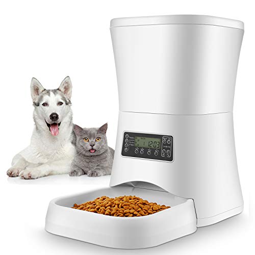 Product Cover Currens Automatic Cat Feeder 7L Pet Food Dispenser for Dogs Cats, Timed Auto Dog Feeder with Portion Control, Voice Recorder up to 4 Meals per Day