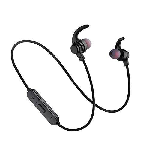 Product Cover Wireless Bluetooth Headphones, Ipx5 Waterproof Wireless Earbuds, Cvc6.0 Noise Canceling Headphones with Microphone, Suitable for Outdoor, Running, Gym -X5/Black