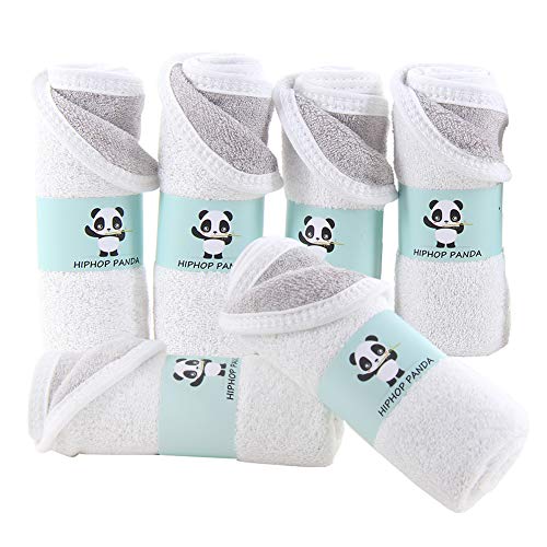 Product Cover Bamboo Facial Washclothes-Luxury Bamboo Hypoallergenic Makeup Remover Cloth for Sensitive Skin - Reusable Cleansing Cloth for Face - 10