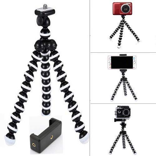 Product Cover mossto, Gorilla Tripod/Mini Tripod 13 inch for Mobile Phone with Holder for Mobile, Flexible Gorilla Stand for DSLR & Action Cameras