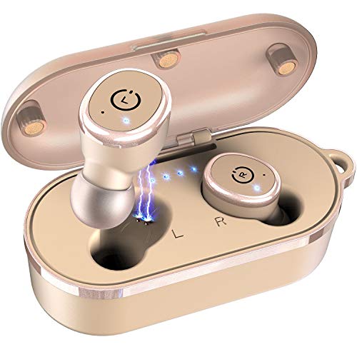Product Cover TOZO T10 Bluetooth 5.0 Wireless Earbuds with Wireless Charging Case IPX8 Waterproof TWS Stereo Headphones in Ear Built in Mic Headset Premium Sound with Deep Bass for Sport Khaki