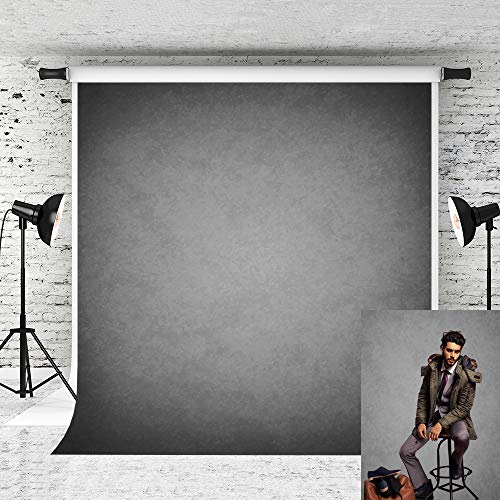 Product Cover Kate 5x7ft Grey Photography Backdrop Old Master Portrait Background Collapsible Fabric