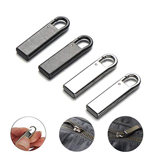 Product Cover Zpsolution Zipper Pull Tab Replacement Metal Zipper Handle Mend Fixer for Suitcases Luggage Jacket Backpacks Coat Boots