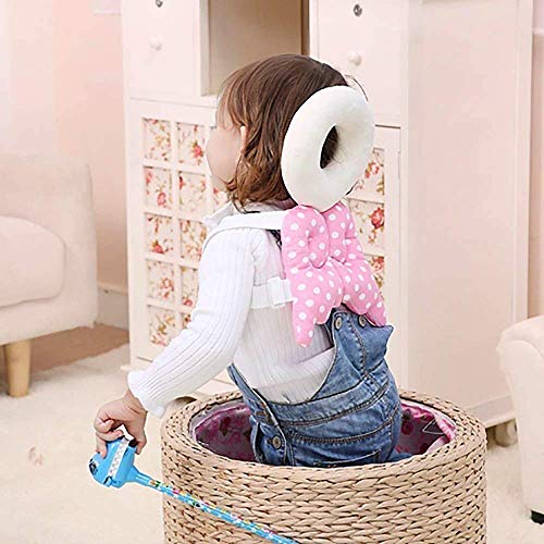 Product Cover SHOPPOSTREET Baby Head Protector for Crawling Baby Toddlers Head Safety Pad Baby Head Cushion with Flexible Strap Back Protection for Baby Walkers Prevent Head and Shoulder from Injuries (Multicolor)