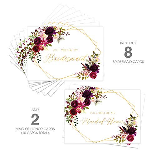 Product Cover Will You Be My Bridesmaid/Maid of Honor Cards/Bridesmaid Proposal Card - Set of 10