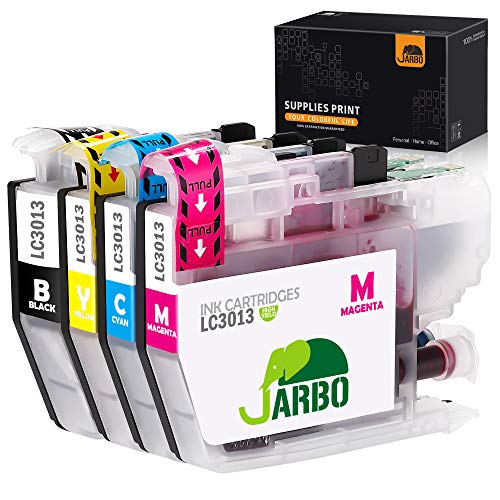 Product Cover JARBO Compatible Ink cartridges Replacement for Brother LC3013, 1 Set, Compatible with Brother MFC-J491DW, MFC-J690DW, MFC-J895DW, MFC-J497DW Printer (1 Black, 1 Cyan, 1 Magenta, 1 Yellow)