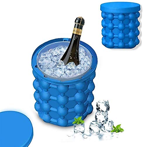 Product Cover JAKIN RJ MART Silicone Ice Cube Maker | The Innovation Space Saving Ice Cube Maker | Bucket Revolutionary Space Saving Ice-Ball Makers for Home, Party and Picnic