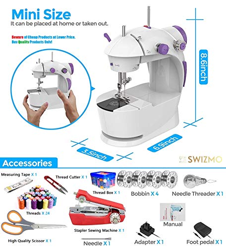 Product Cover Swizmo Sewing Machine for Home with 29 in 1 Accessory