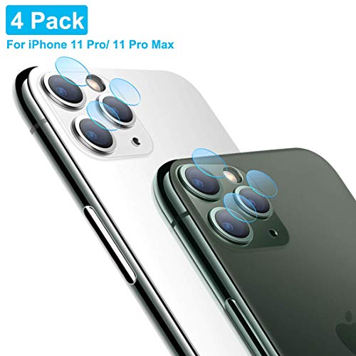 Product Cover Tamoria Camera Screen Protector for iPhone 11 Pro / 11 Pro Max 5.8/6.5 Inch [4 Pack] One Second Fit Camerea Accessories 0.2MM Thin Organic Tempered Glass Camera Lens Protector for iPhone 11 Pro Max