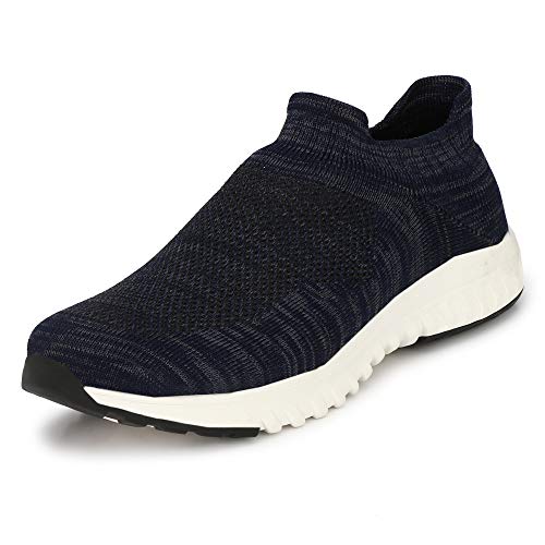 Product Cover WOODBAY Mens Grey Running Shoes (10, Navy Blue)