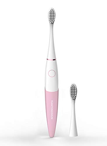 Product Cover Kids Electric Toothbrushes Kids Electric Toothbrush Kids Sonic Battery Powered Toothbrush with Timer -1 packing 2 brush head - Eletric Toothbrush Pink (age 3-18)