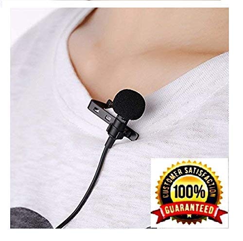 Product Cover CEUTA® 3.5 mm Clip Collar Mike for Voice Recording, Mobile, Pc, Laptop, Android Smartphones, DSLR Camera (Black)
