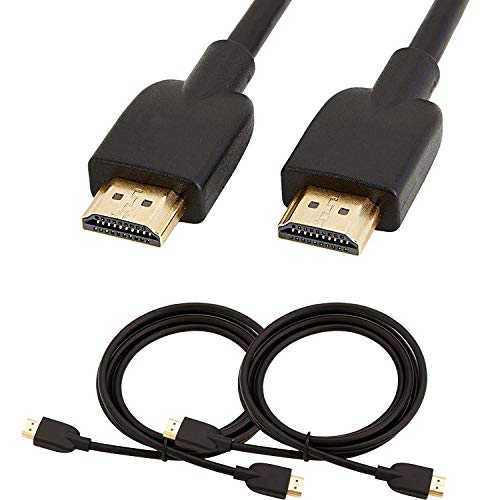 Product Cover High Speed HDMI Cable, 4K HDMI Cable 6ft HDMI 2.0 Cable 18Gbps, 4K HDR, 3D, 2160P, 1080P (2 Pack)