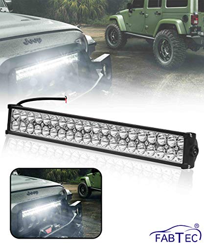 Product Cover FABTEC Car 40 LED 120 Watt Spot Beam Bar Light Fog Auxiliary Light Off-Roading for All Cars (21 Inch) (6000K)