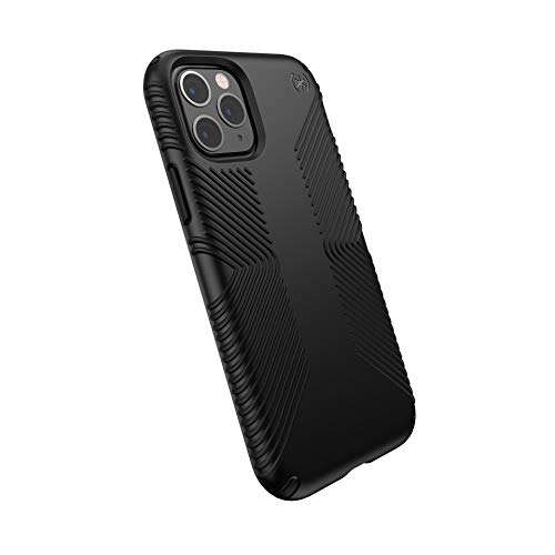 Product Cover Speck Products Compatible Phone Case for Apple iPhone 11 Pro, Presidio Grip Case, Black/Black