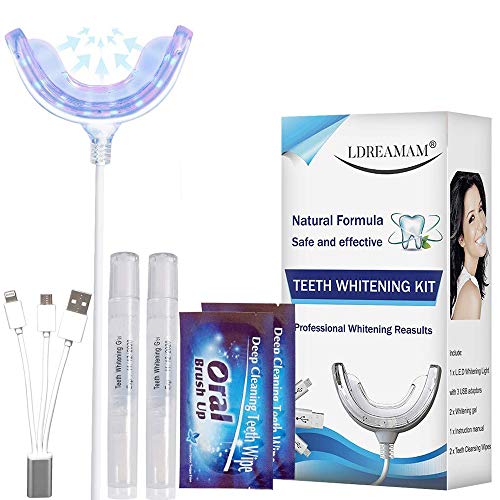 Product Cover Teeth Whitening Kit,Professional Tooth Whitening Solution,Home Teeth Whitening Kit,Dental Care Home Bleaching Kit for White Teeth,Effects for Brightening and Stain Removing