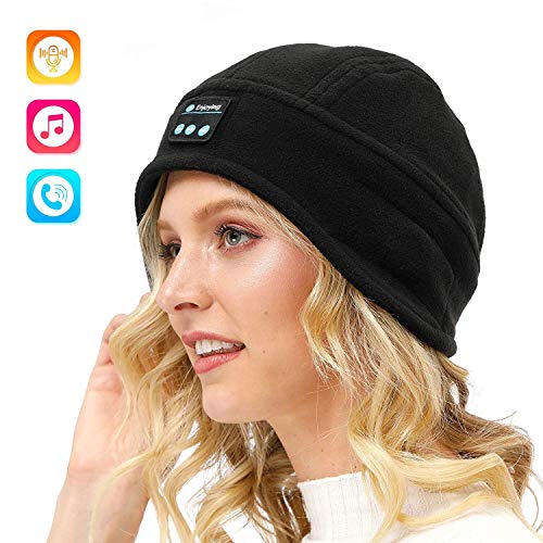 Product Cover Joseche Upgraded Bluetooth Beanie Hat with Headphones - Wireless Smart Beanie Headset Musical Knit Headphone with Built-in Mic for Skiing,Skateboarding,Jogging,Gift for Men/Women/Boys/Girls