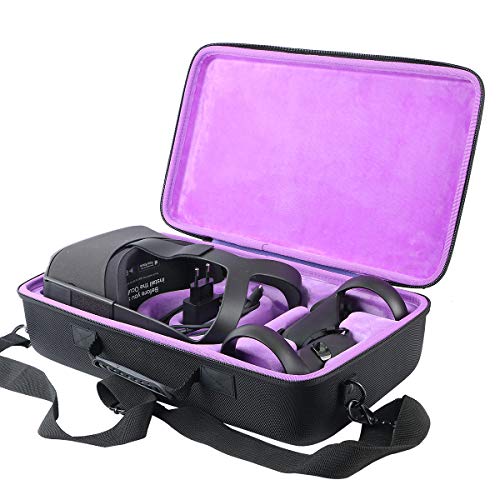 Product Cover Khanka Hard Travel Case Replacement for Oculus Quest All-in-one VR Gaming Headset (Inside Purple)