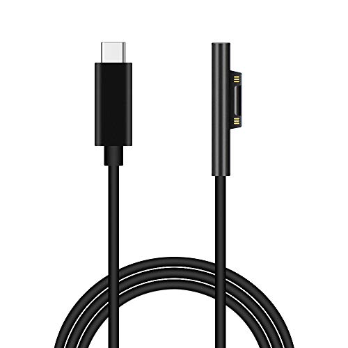 Product Cover Surface Connect to USB-C Charging Cable 15V, Compatible with 15V / 3A PD Charger, Microsoft Surface Pro 3/4/5/6/7, Surface Laptop 1/2/3, Go, Book - 6FT