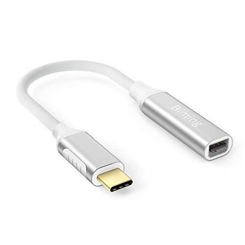 Product Cover USB-C to Mini DisplayPort Adapter, Biming Type C(Thunderbolt 3) to Mini Displayport Cable for Apple New MacBook 2018, ChromeBook Pixel,iPad Pro Samsung S8 and More
