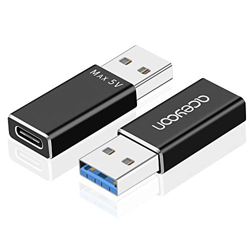 Product Cover [2 Pack] aceyoon USBA to USBC 3.1 Gen 2 10Gbps Adapter USB C Female to USB Male Fast Charging and Data Transfer Comatpible for S10 / S9 / S8, P30 / P20, Mate 30, Pixel and More Type C Devices