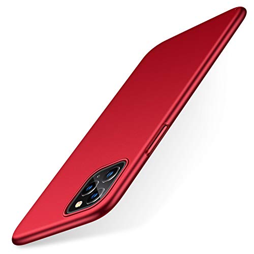 Product Cover TORRAS Slim Fit iPhone 11 Pro Case, Full Protective Ultra-Thin Hard Plastic Cover with Matte Finish Grip Phone Case for iPhone 11 Pro 5.8 inch, Red