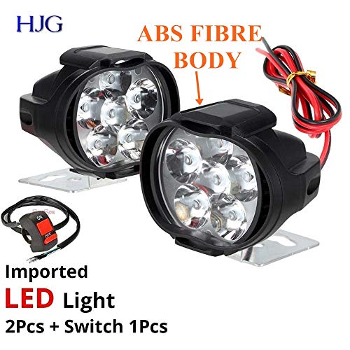 Product Cover HJG 6 LED SHILAN Waterproof Fog Light Universal for Bikes and Cars with ON/Off Handlebar Switch