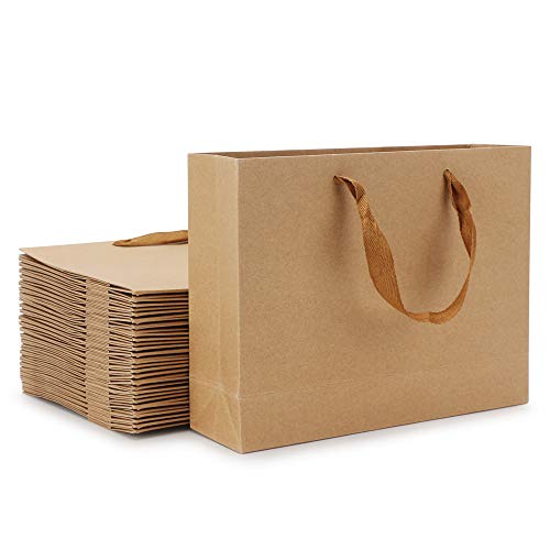 Product Cover Kraft Paper Shopping Bags, Eusoar 25pcs 12.5