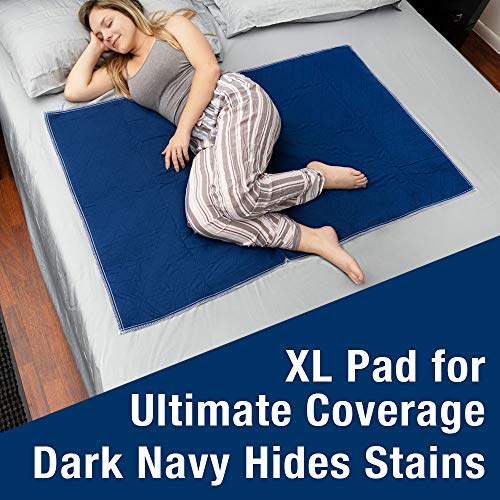 Product Cover Waterproof Mattress Pad, Dark Colored to Hide Stains, Extra Large 34 x 54 - Quilted, Bed Pad for Incontinence Washable, for Adults and Kids