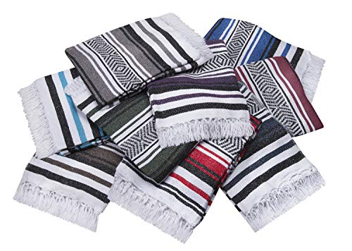 Product Cover Vera Cruz - Mexican Yoga Blankets - 10-Pack - Wholesale Pricing - Made in Mexico (Assorted)