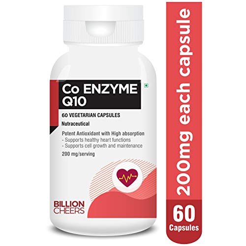 Product Cover BILLIONCHEERS CoQ10, High absorption and antioxidant Coenzyme Q10 capsules 200mg - 60 capsules