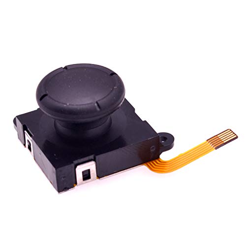 Product Cover Deal4GO 3D Joystick Analog Thumbstick Sensor Rocker Replacement for Nintendo Switch Joy-Con Controller Black (Third-Party)