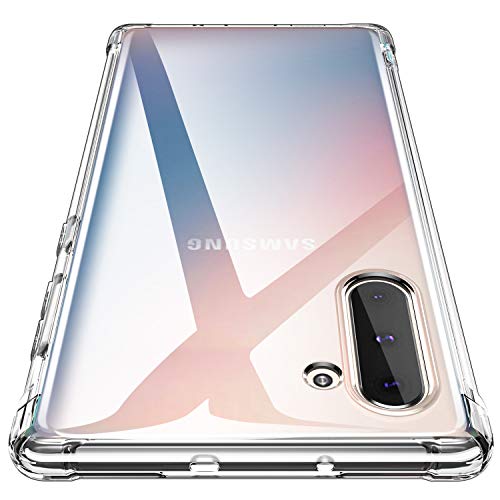 Product Cover AINOYA Compatible with Galaxy Note 10 Case, Clear Anti-Scratch Shock Absorption Cover Case for Samsung Galaxy Note 10 - Crystal Clear (Transparent)