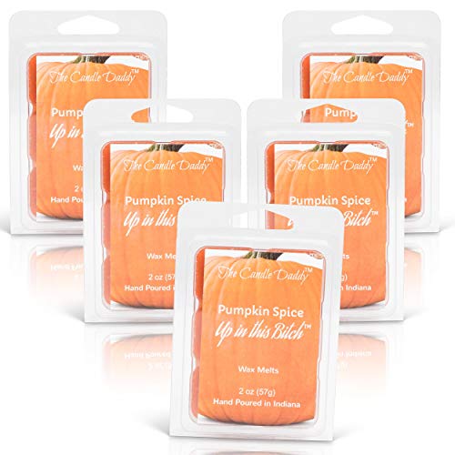 Product Cover The Candle Daddy Pumpkin Spice Up in This Bitch- Maximum Scent Wax Cubes/Melts- 5 Packs -10 Ounces Total- 30 Cubes