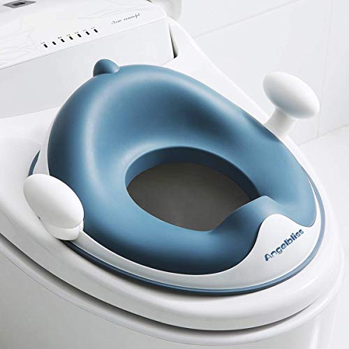 Product Cover Angelbliss Baby Potty Training Toilet Seat with Soft Cushion Handles, Haute Collection, Double Anti-Slip Design and Splash Guard for Boys and Girls