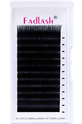 Product Cover Eyelash Extensions C/D Curl 8-20mm Lash Extensions 0.07 0.20 Supply Individual Classic Eyelash Extensions Supplies by FADLASH (0.20mm-C, 15~20mm Mix)