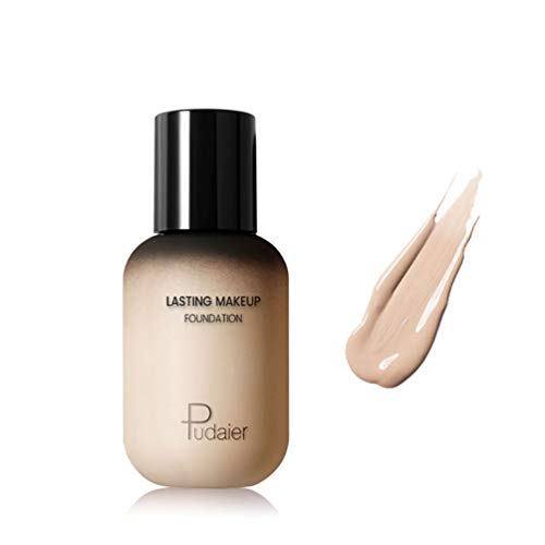 Product Cover Pudaier Moisturizing Matte Liquid Foundation Oil-free Full-coverage Long Lasting Concealer，1-CRF，40ML