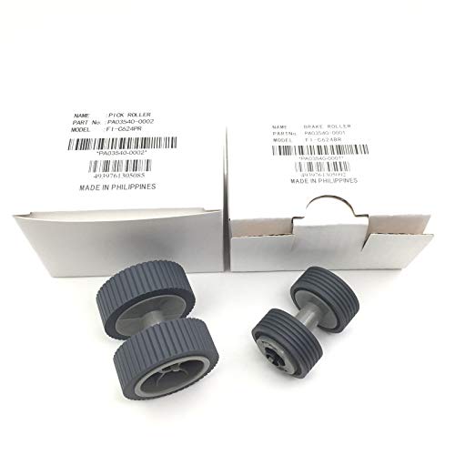 Product Cover PA03540-0001 PA03540-0002 Brake Roller + Pickup Roller for Fujitsu fi-6240 fi-6140 fi-6230 fi-6130 fi-6125 fi-6225 fi-6240Z fi-6140Z fi-6230Z fi-6130Z