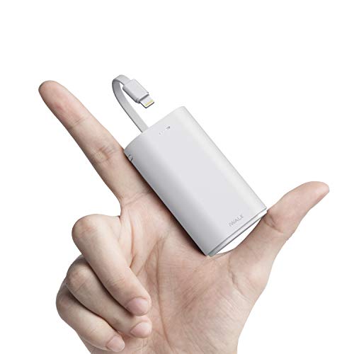 Product Cover iWALK Portable Charger 9000mAh Ultra-Compact Power Bank with Built-in Cable, External Battery Pack Compatible with iPhone 11, 11 Pro, 11 Pro Max, XS, XR, X, 8, 8 Plus, 7, iPad, iPod and More