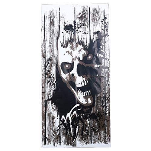 Product Cover AEVIO Halloween Zombie Window Clings Giant Chost Poster Door Cover Poster Party Decorations Supplies, 47X24 Inches