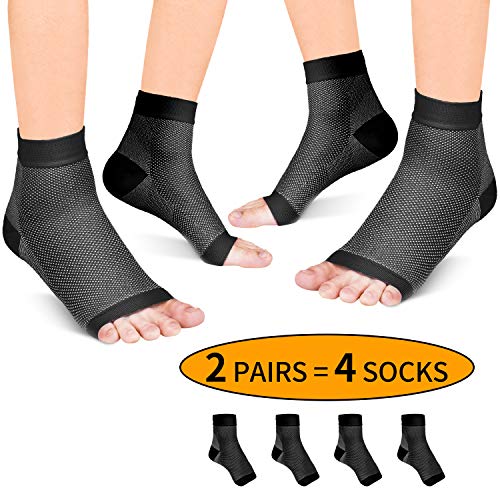 Product Cover Fondenn Plantar Fasciitis Socks (2 Pairs), Compression Foot Sleeves with Heel Arch & Ankle Support, Foot Care Compression Sleeve for Men & Women