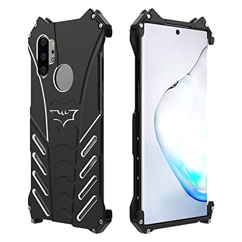 Product Cover Galaxy Note 10+ Plus/5G/Pro Metal Case, Hongxinyu Bat Style Aluminium Alloy Frame Shockproof Tough Armor with External Bat Support for Samsung Galaxy Note 10+ Plus/5G/Pro