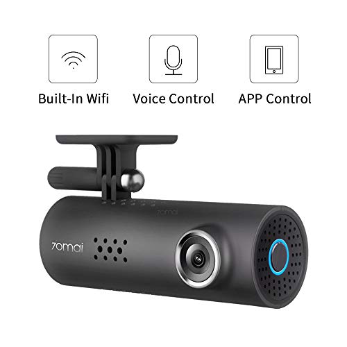 Product Cover Dash Cam,1080P 70mai 1S Car Video, 130° Wide Angle On-Dash Cameras, Built-in WiFi Dash Camera, G-Sensor Emergency Recording, APP Control, Night Vision, Loop Recording, Voice Control